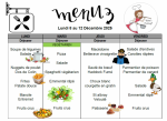 Menus du 08 au 12 Décembre 2025